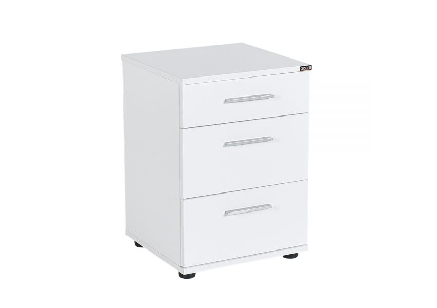 adore newline bedside table with 3 drawers