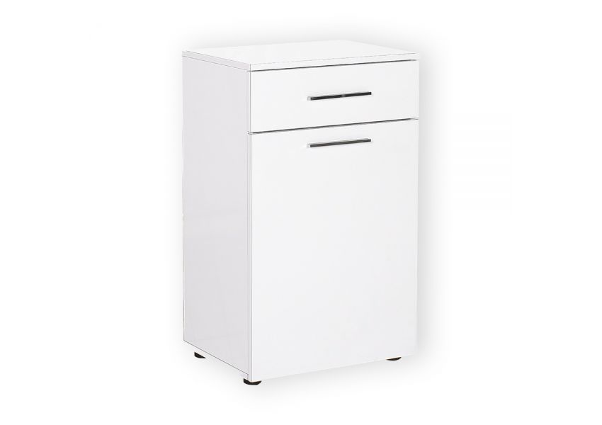 adore laundry cabinet with laundry basket section and one drawer