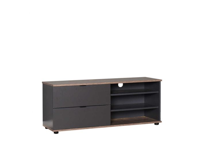 Adore Tv Stand with Two Drawers and Three Sections