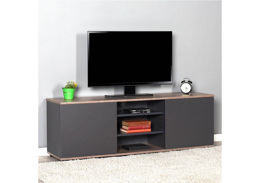 adore tv stand with two doors and 3 sections