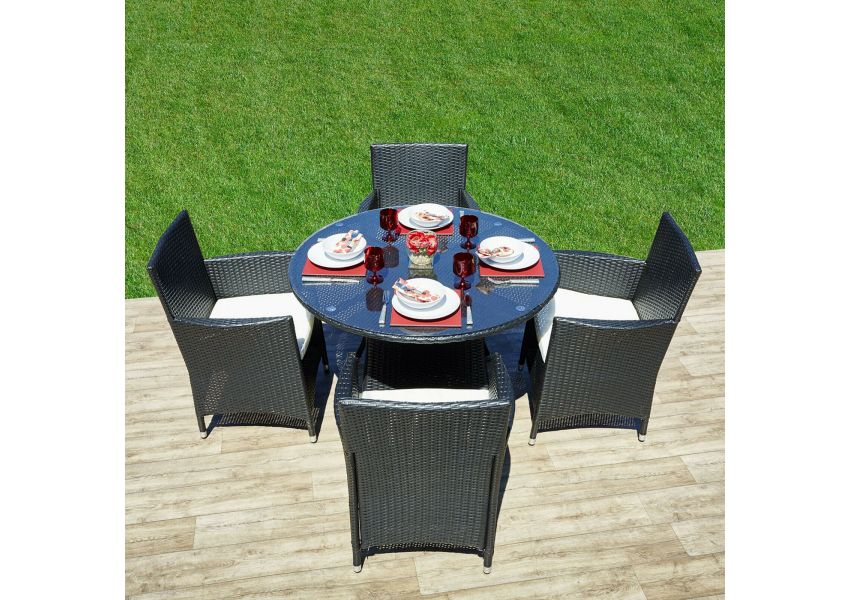 leofric rattan garden furniture set