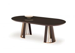 Vienna Dining Table (Oval)  - Glass Surface