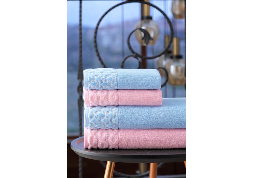 aqua towel & bathrobe set 