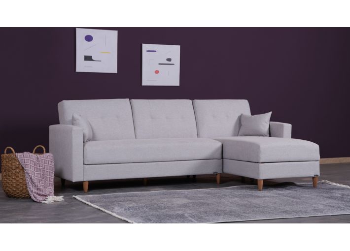 Scandi Corner Sofa Bed Left or Right Handed with Storage